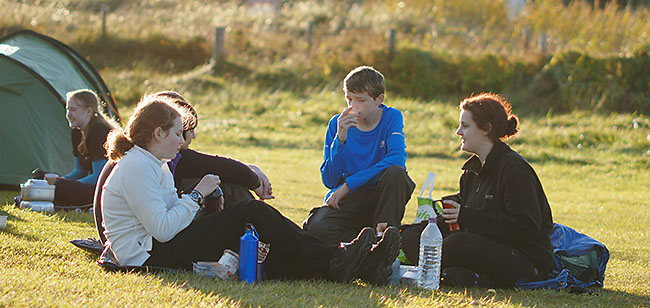 Cooking the evening meal