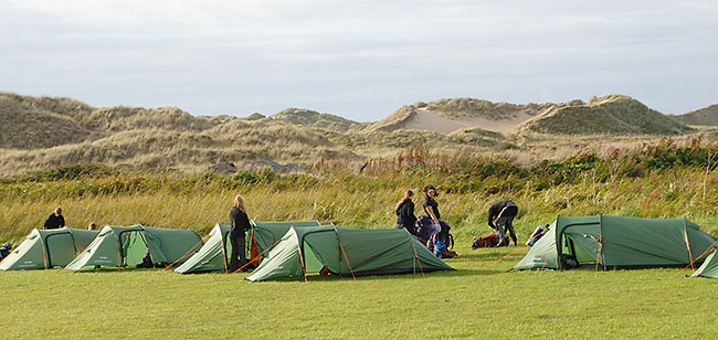 The campsite at Hillend, Llangenith