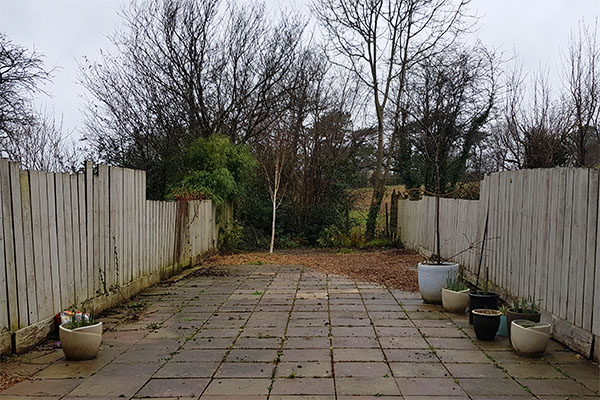 My garden before the changes